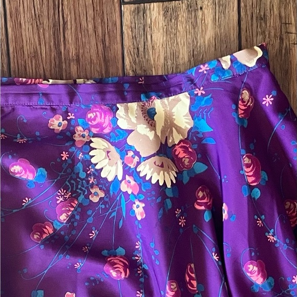 ModCloth Multicolor Floral Print Swing Skirt - Picture 2 of 5